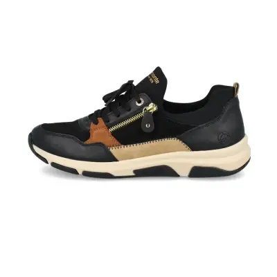 Baskets Remonte D1S02-03 Noires - Lacets Zip Grande Pointure Femme — photo 2