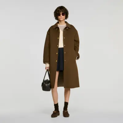 Manteau en laine double face