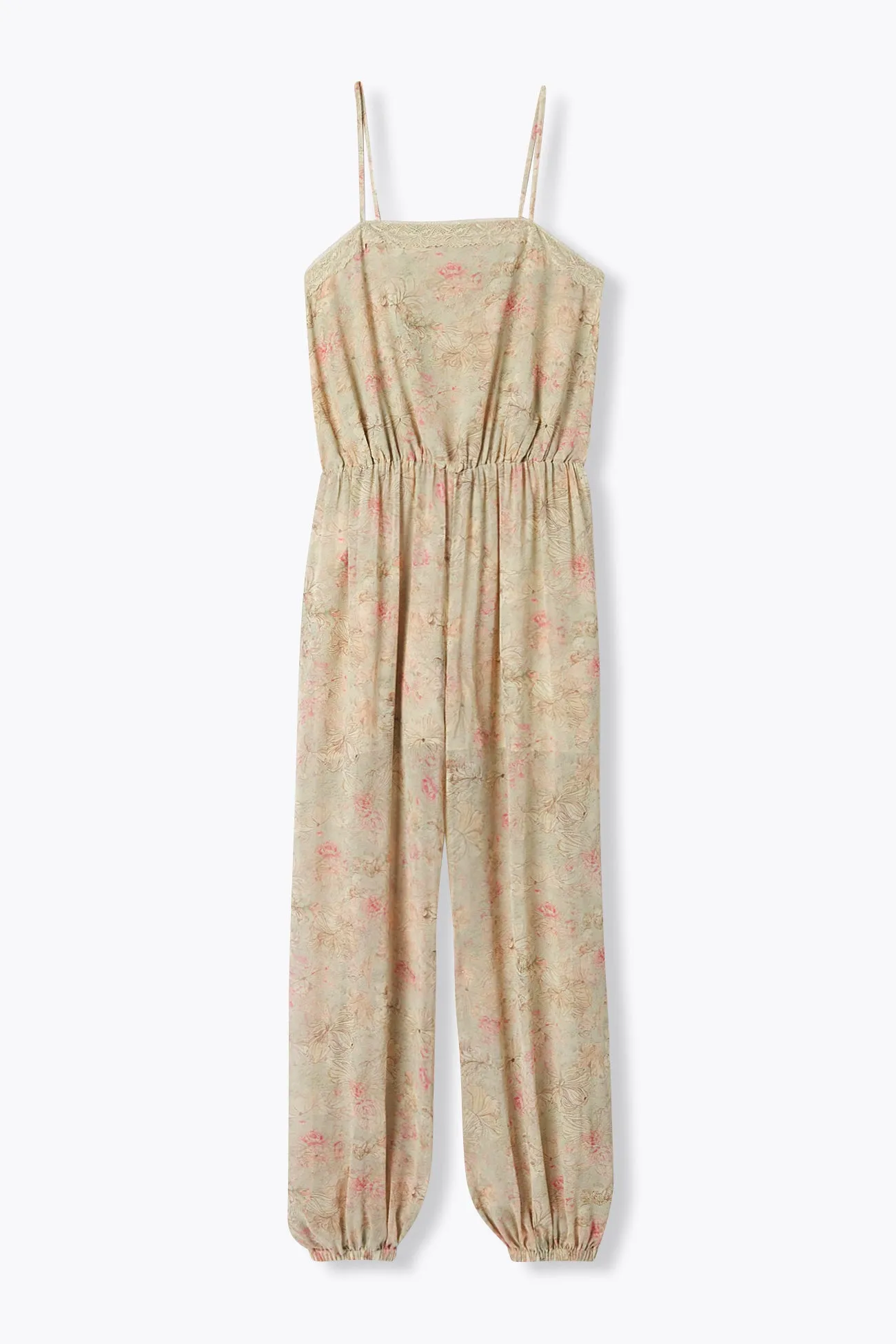 Combi-pantalon sarouel fleurie