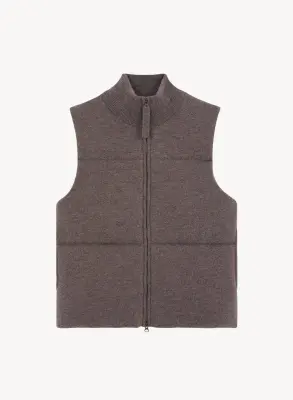 Gilet en laine mérinos et cachemire — photo 4