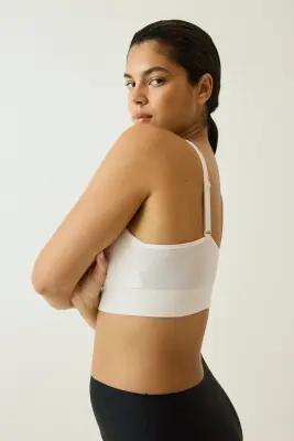 Soutien-gorge Seamless souple et paddé - Crème — photo 3