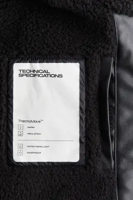 Veste de ski en tissu enduit ThermoMove™ - Noir — photo 3