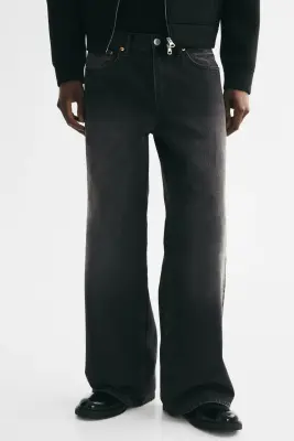 Wide Jeans - Noir denim — photo 1