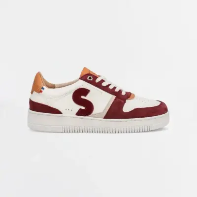 Baskets Bellis Blanc Bordeaux — photo 4