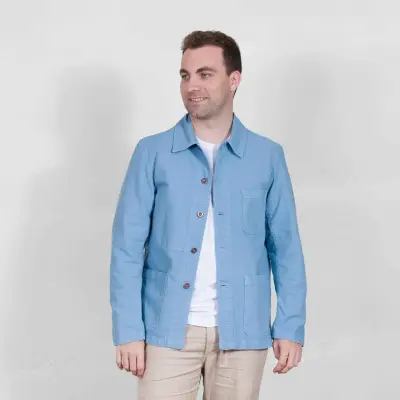 Veste de travail authentique coton bio 1G/5C - Nuage — photo 1