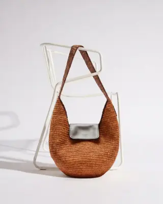 Panier Umbra raphia et chocolat — photo 4