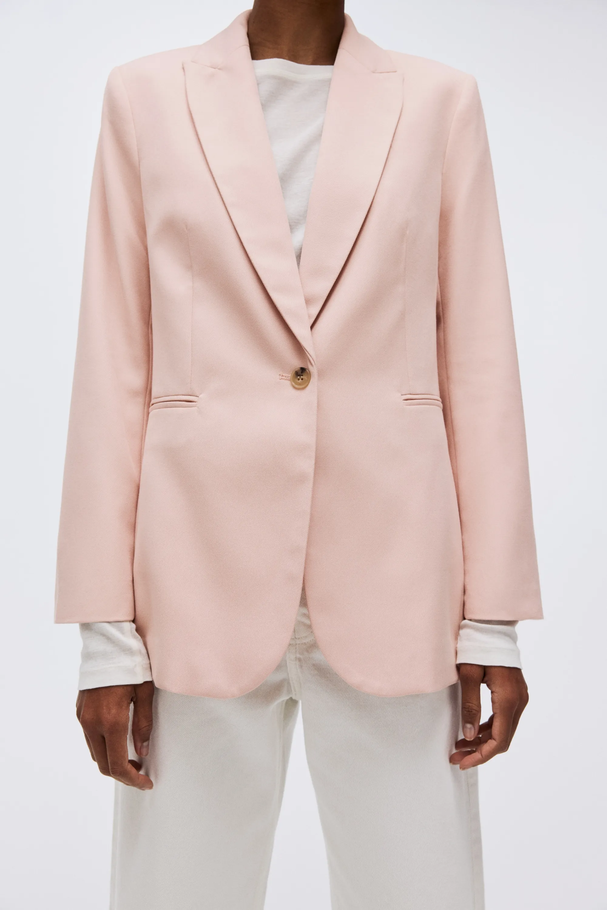 Blazer à fermeture droite - Rose