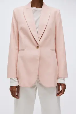 Blazer à fermeture droite - Rose — photo 1