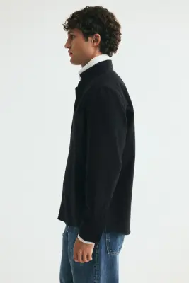 Chemise Oxford Regular Fit - Noir — photo 4