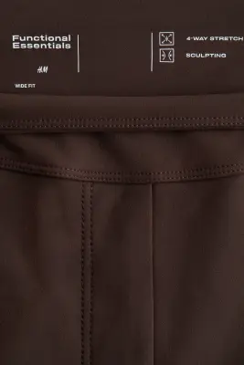 Pantalon large Four-way Stretch - Marron foncé — photo 4