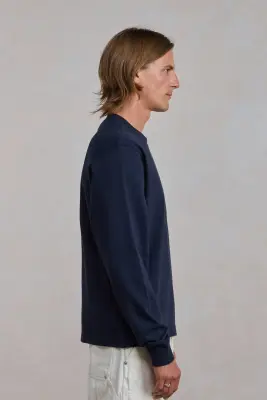 T-shirt 'Chuuunky Tee' Manches Longues - Bleu Marine — photo 5