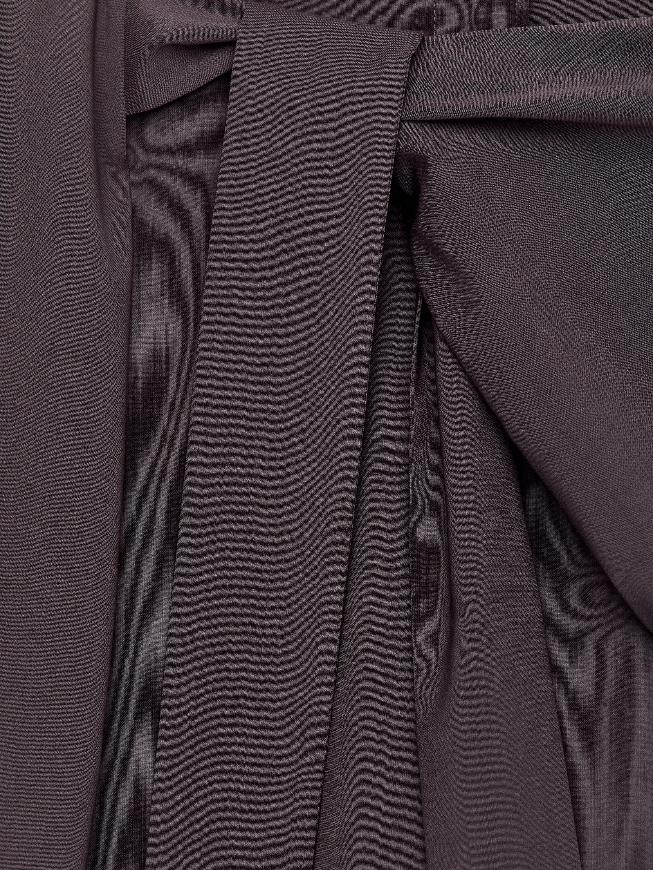 Pantalon tailleur portefeuille - Marron foncé