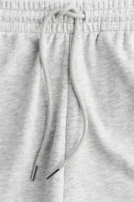 Short en molleton - Gris clair chiné — photo 3