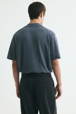 Polo Relaxed Fit - Turquoise foncé — photo 3