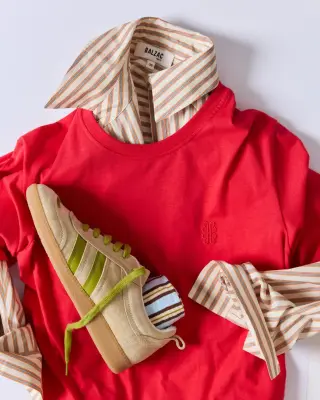 Tee-shirt Bree brodé rouge vif — photo 5