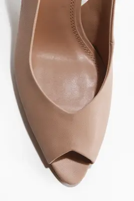 Escarpins à bride arrière - Beige — photo 2