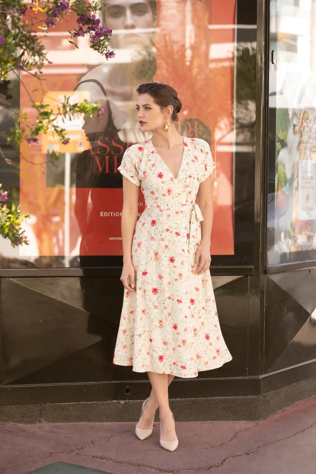 Melissa Wrap Dress - Multifloral