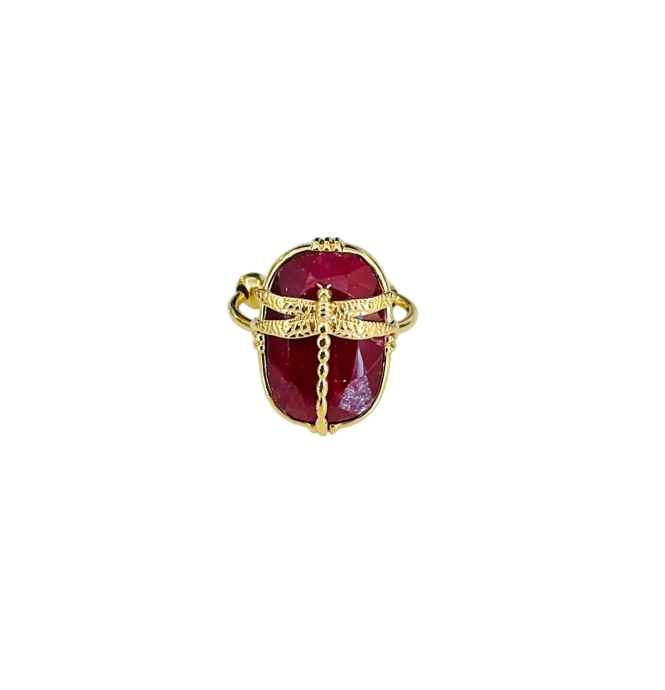 Bague libellule sillimanite - Au Fil de LO