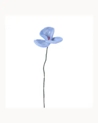 Fleur coquelicot Poppy en laine – Aveva — photo 4