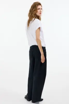 Baggy Low Waist Jeans - Noir denim — photo 1