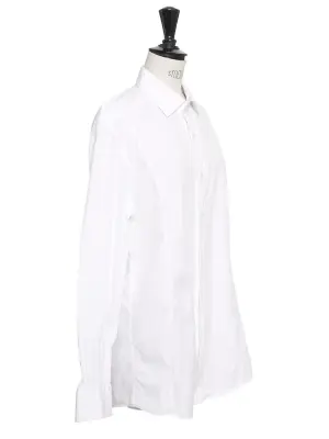 Chemise manches longues en coton blanc Prix boutique 550€ Taille M — photo 3