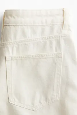 Bermuda avec broderie anglaise - Blanc — photo 3