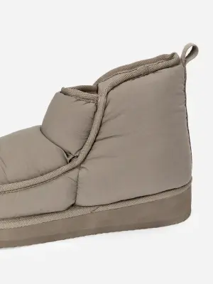 Bottines rembourrées - Taupe foncé — photo 5
