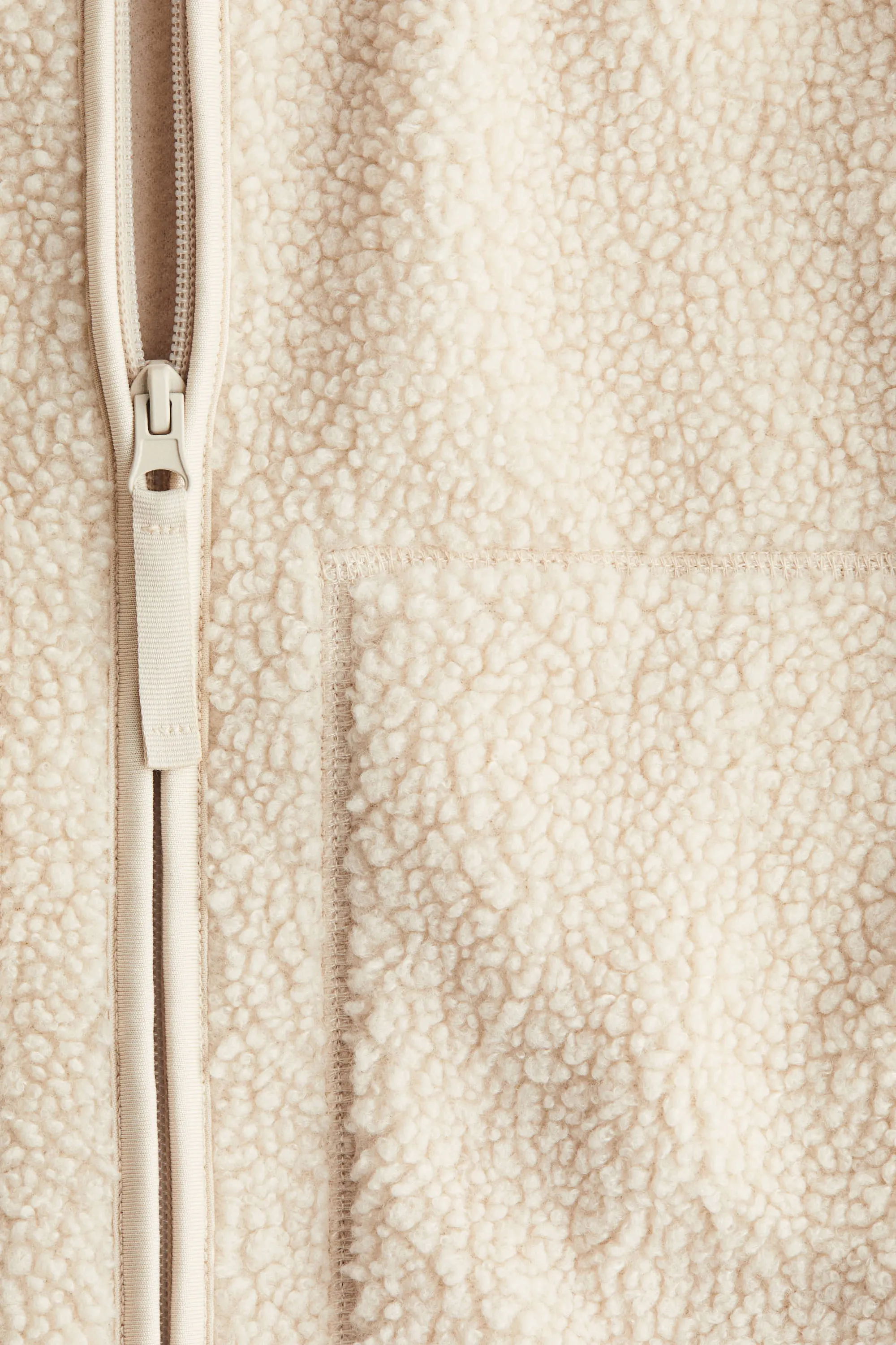 Veste en tissu Teddy bear - Beige clair