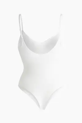 Body string paddé Seamless - Blanc — photo 4