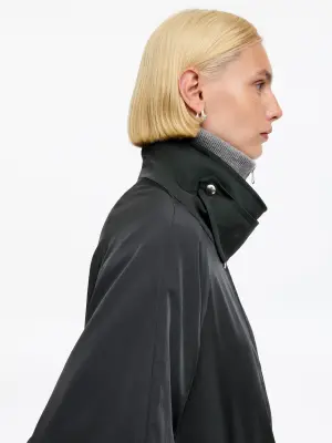 Manteau décontracté en nylon - gris — photo 4