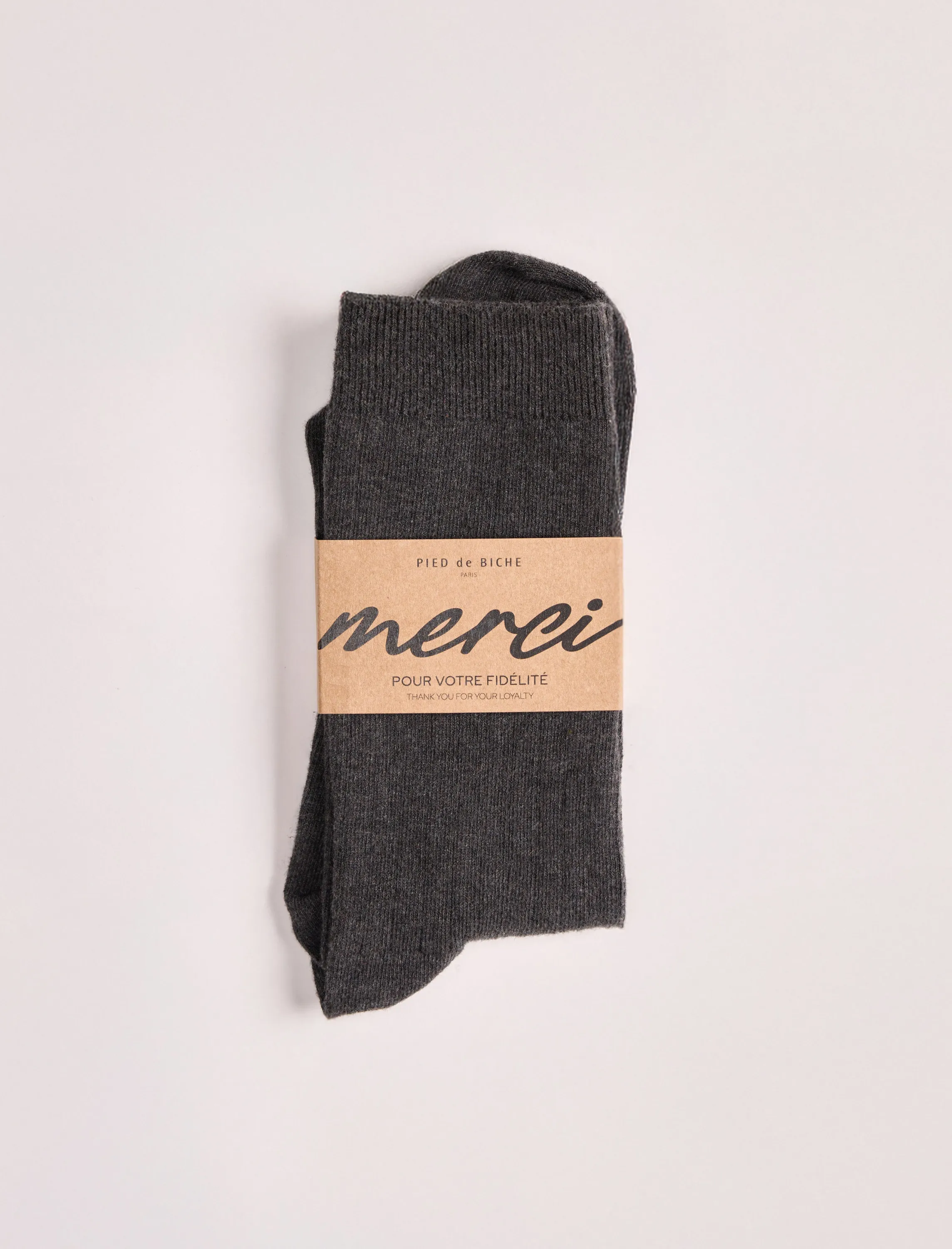 Chaussettes cadeau - Gris chiné