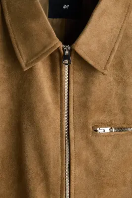 Veste avec col - Beige foncé — photo 5