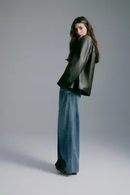Wide Regular Waist Jeans - Bleu denim — photo 2