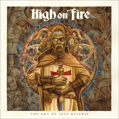 HIGH ON FIRE – the art of self defense – VINYL 2xLP (half silver half blue)