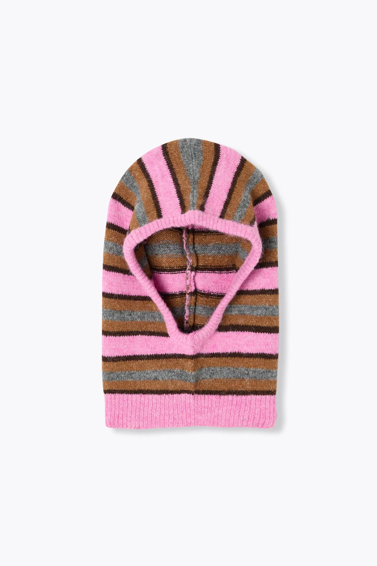 Cagoule en maille rayée Femme