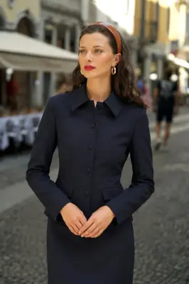 Blanche Jacket - Navy — photo 1
