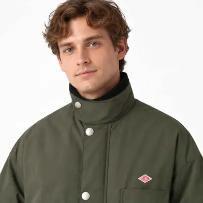 Veste de travail matelassée à col velours unisexe DANTON - Olive — photo 5