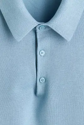 Polo Regular Fit - Bleu ancien clair — photo 4