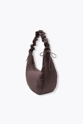 Sac demi-lune en toile Femme — photo 1