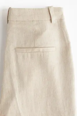 Pantalon chic en lin mélangé - Beige clair — photo 4