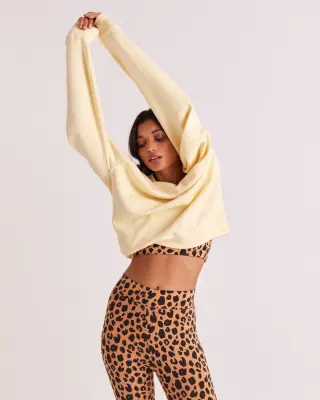 Sweat-shirt Virgile jaune beurre — photo 3