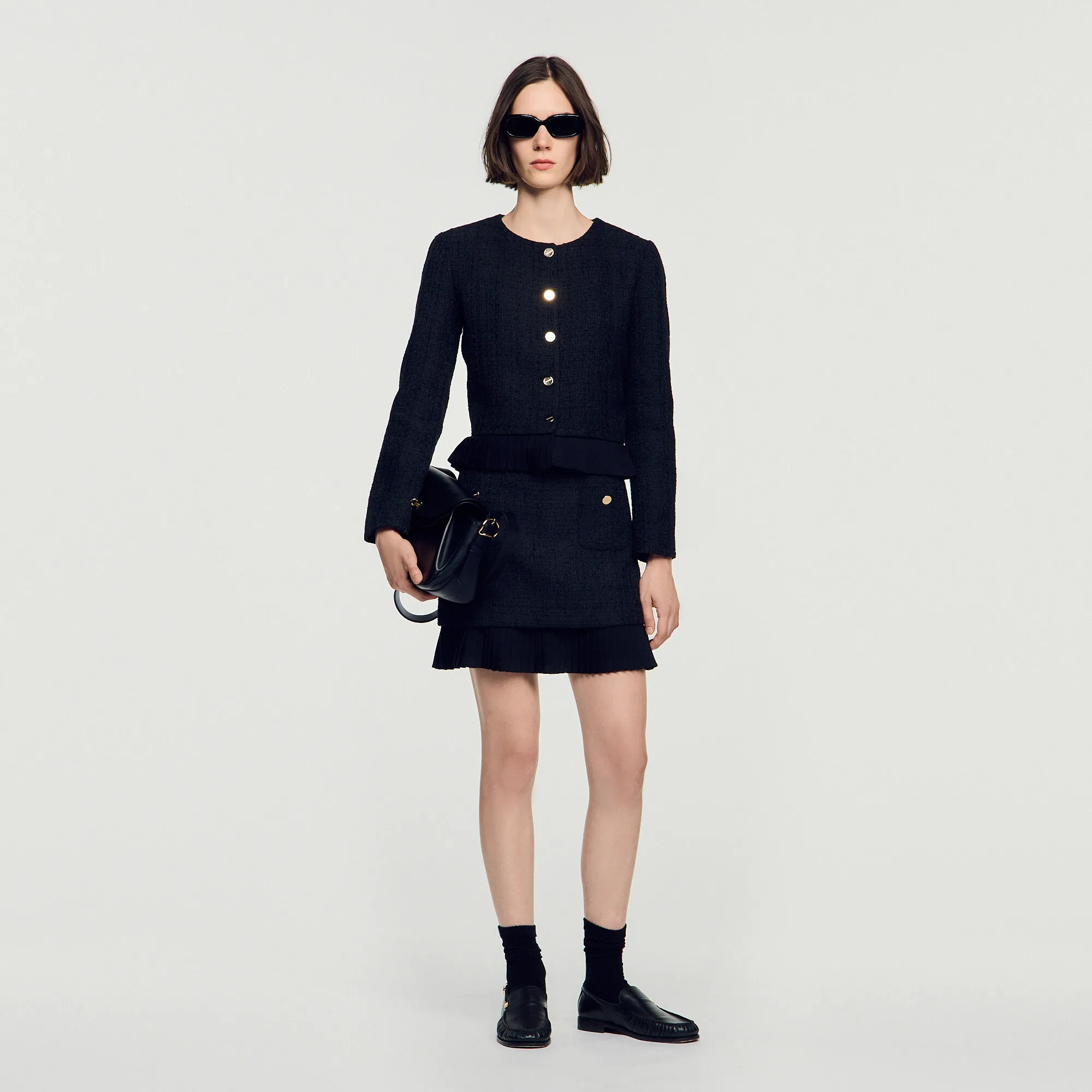 Veste en tweed 2 en 1