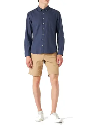 CAMEL ACTIVE CHEMISE LIN Marine — photo 5