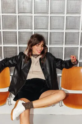 Veste 100% cuir Femme — photo 2
