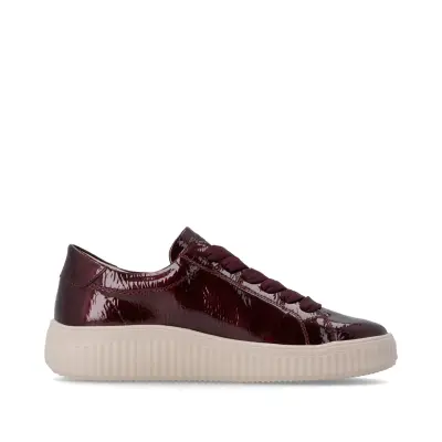Baskets Remonte D3E07-35 Bordeaux - Vernis Imperméable remonteTEX Grande Pointure Femme — photo 3