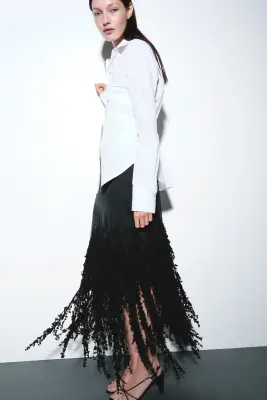 Chemise en popeline de coton - Blanc — photo 2