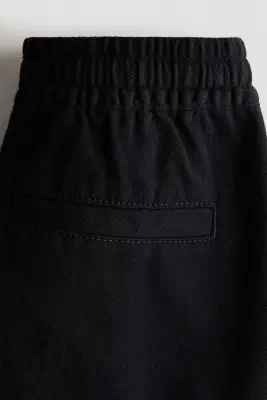 Pantalon cargo en coton - Noir — photo 1