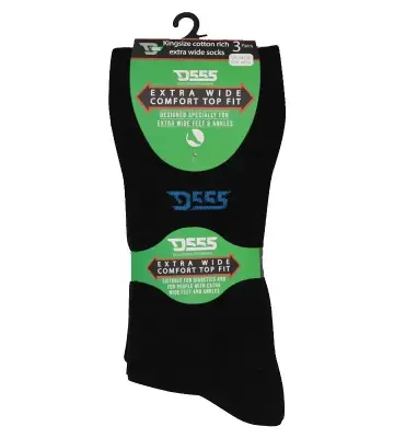 DUKE LOTX3 CHAUSSETTES EXTRA LARGE Noir — photo 5