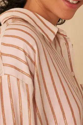 chemise romane carli farine — photo 2