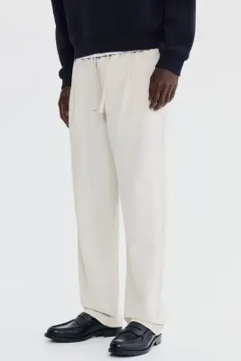 Pantalon Regular Fit en coton mélangé - Beige clair — photo 1